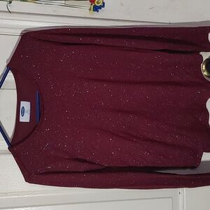 Dark red sparkling shirt